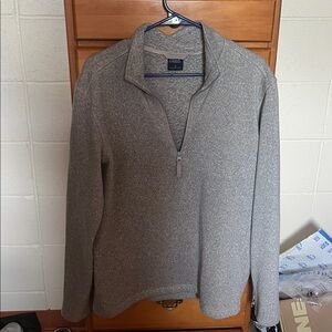 Falls Creek Gray Quarter Zip-Up Sweater